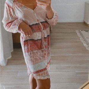 Paisley pink O’Neil boho dress🌸 #boho #paisley #freepeople #beachy #casual